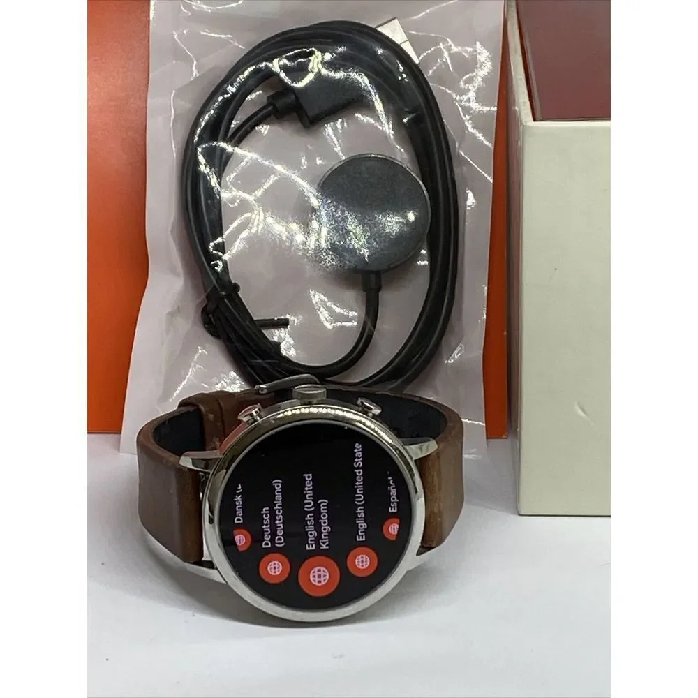 Fossil GEN 4 FTW6011 Women's Brown Leather Digital Dial Hybrid Smartwatch BS258